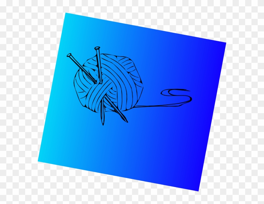 Knitting Needles With Ball Of Yarn Svg Clip Arts 600 - Png Download #901983