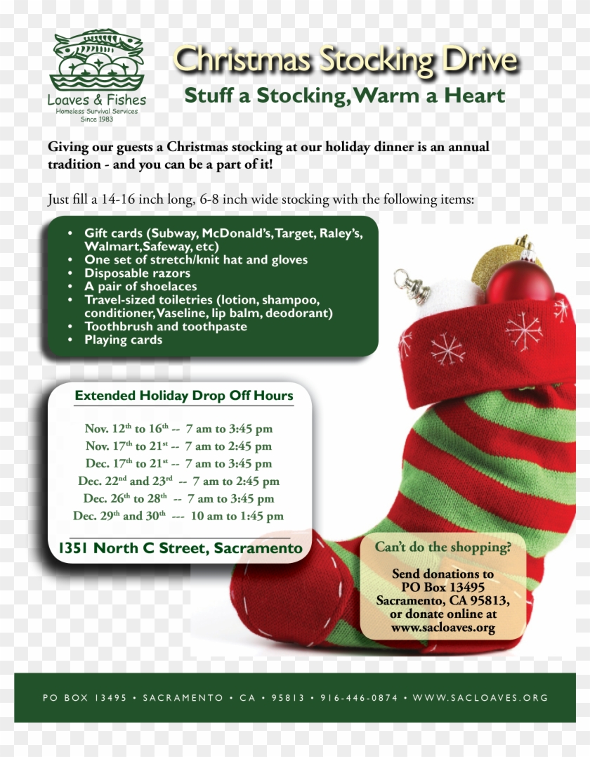 Holiday Stocking Drive - Stockings For Homeless Clipart #902091
