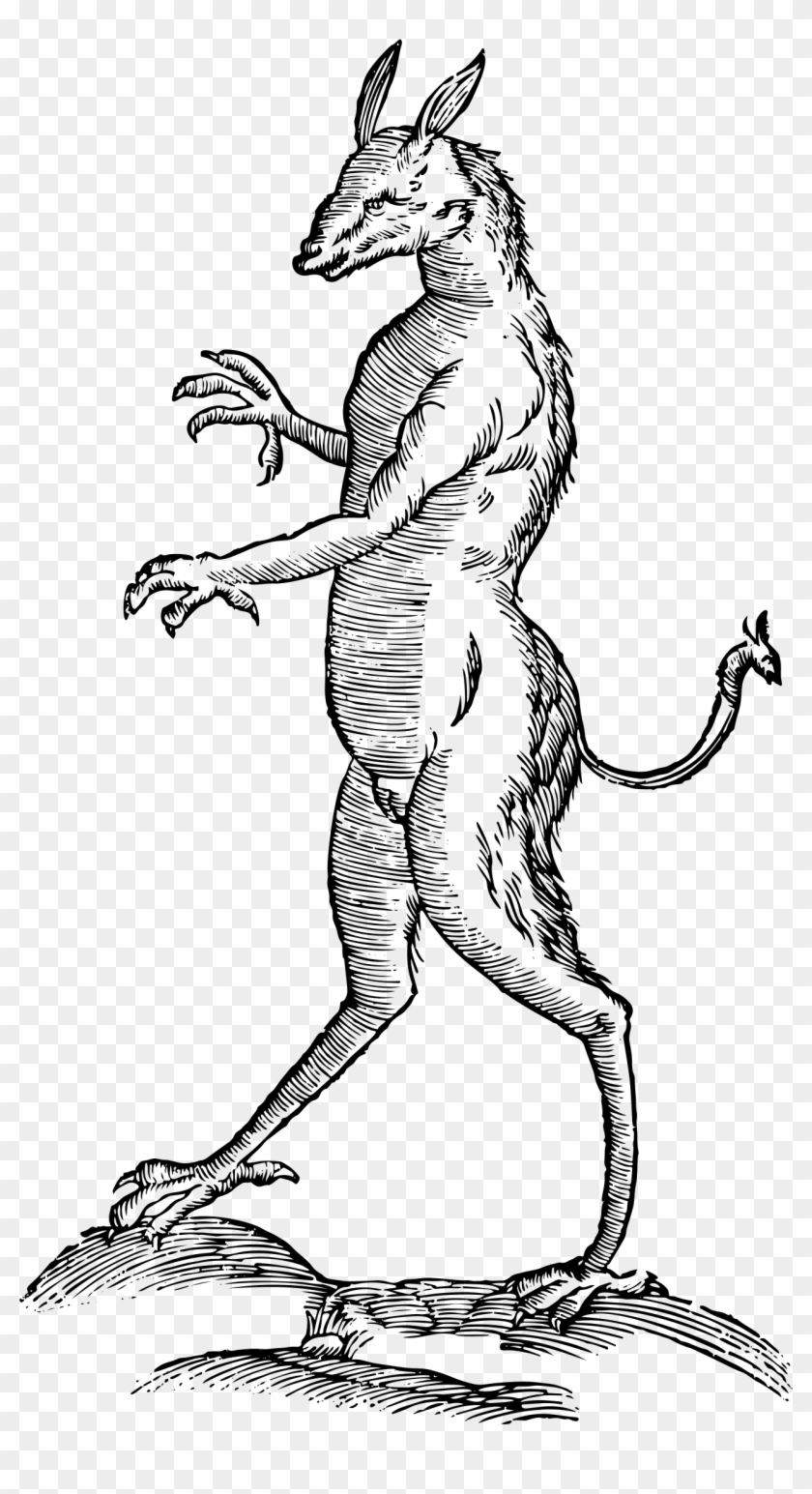 Legendary Creature Sea Monster Chimera Mythology - Vintage Mythical Creature Png Clipart