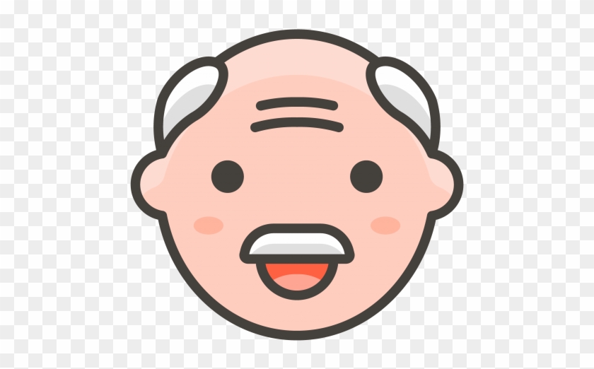 Old Man Emoji - Emoji Orang Tua Clipart