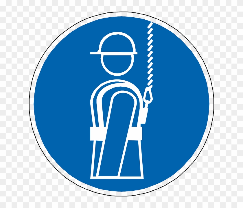 Free Icons Png - Safety Harness Sign Png Clipart #902546