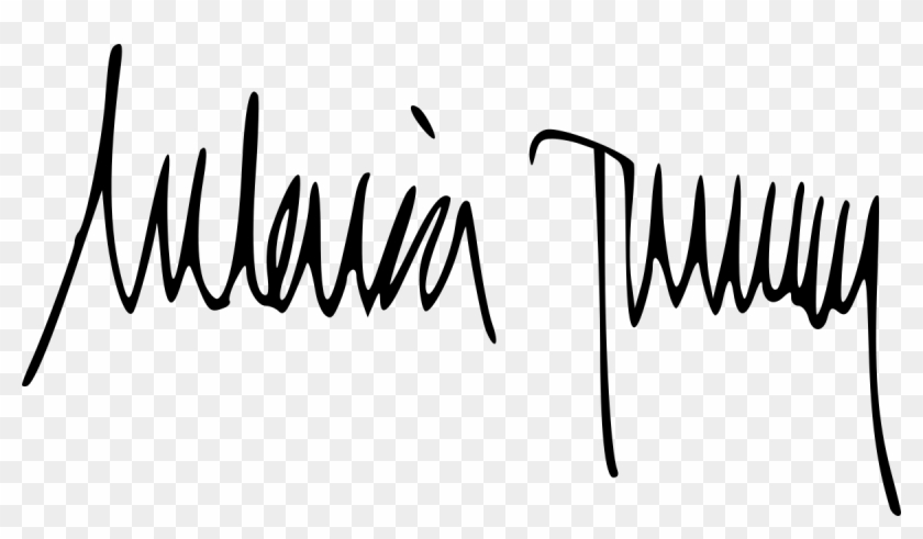 Melania Signature Clipart