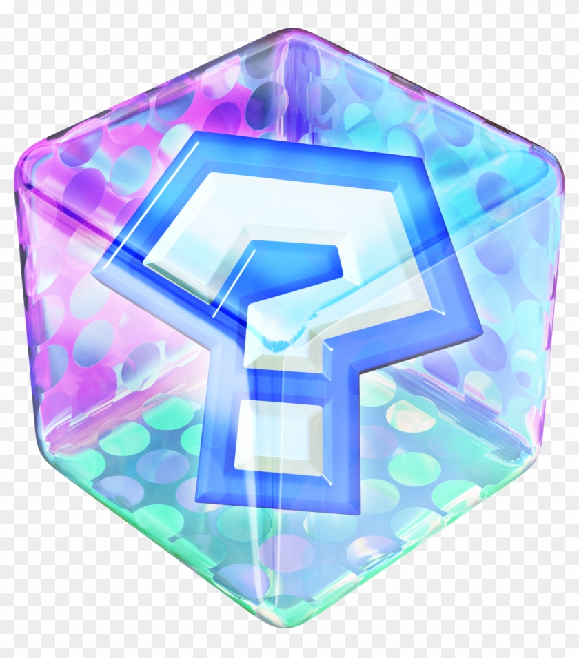 Mario Kart 8 Question Mark Block Item Block Purple - Mario Kart Item Box Clipart
