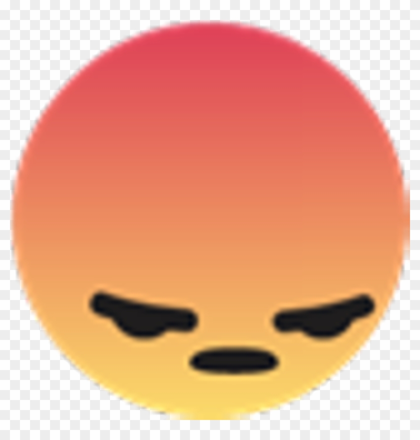 Emoji Sticker - Facebook Angry React Png Clipart