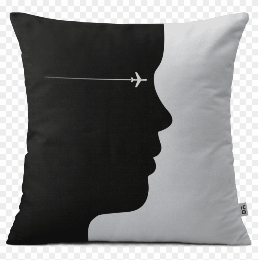 Dailyobjects Face Silhouette 16" Cushion Cover Buy - Airline Liveries And Logos Clipart #904126