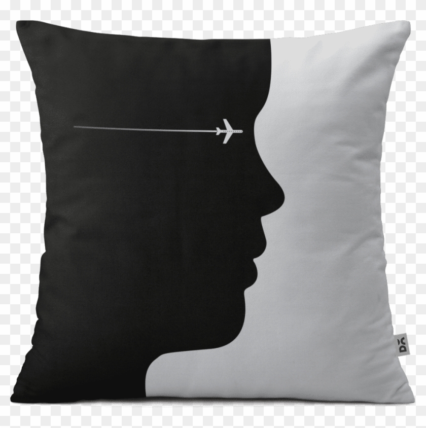 Dailyobjects Face Silhouette 16" Cushion Cover Buy - Airline Liveries And Logos Clipart