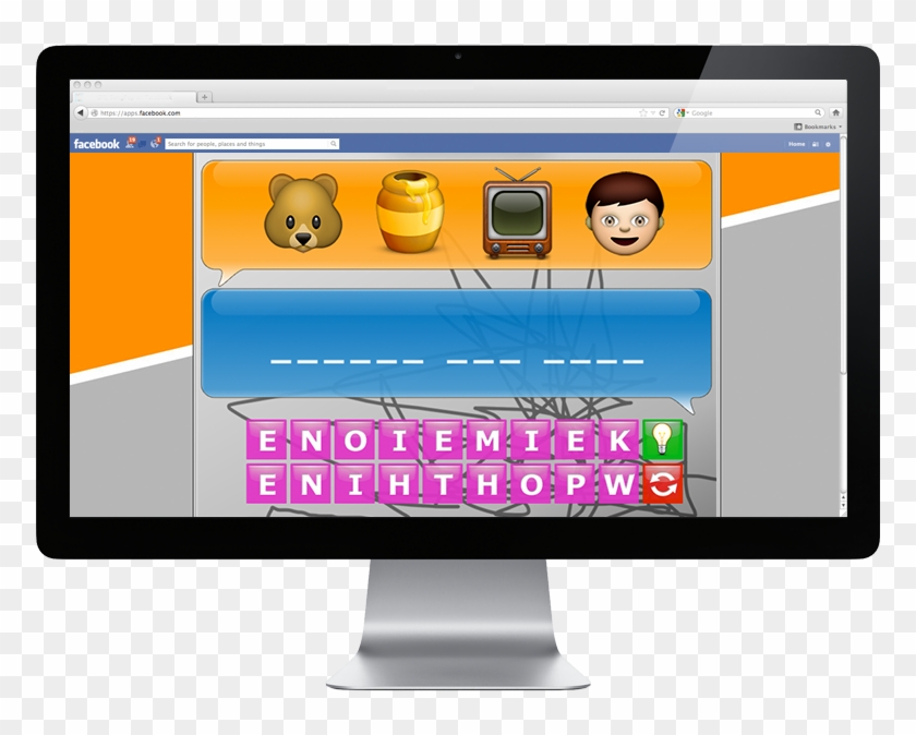 Play Emoji Pop Quiz Game On Facebook From Your Computer - Apple Thunderbolt Display Clipart #904127