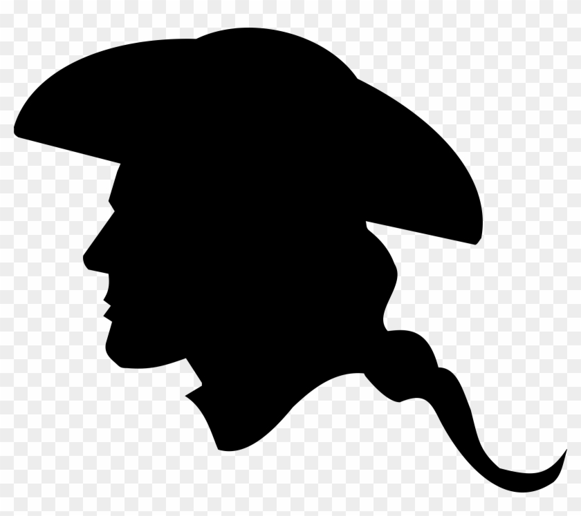 Us Revolutionary War Soldier - Side Of Face Silhouette Clipart #904152