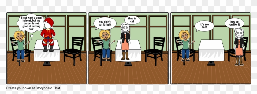 Haircut - Date Goes Wrong Clipart