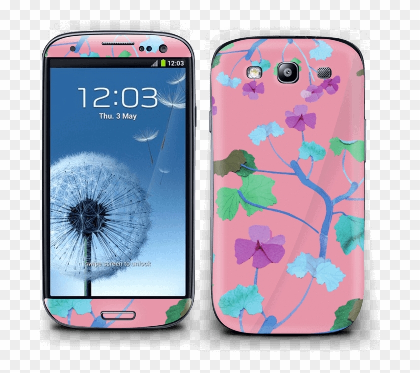 Pink & Colorful Flowers - Samsung Smart Phone White Clipart #904576