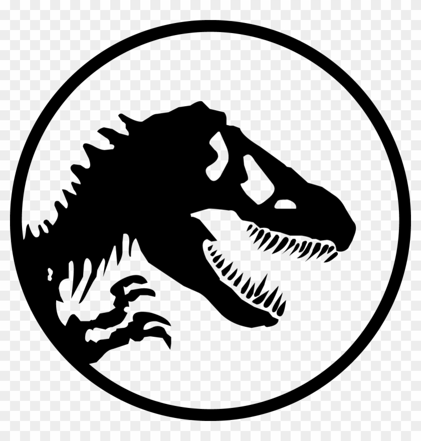 Tyrannosaur Icon - Jurassic Park Logo Head Clipart #905056