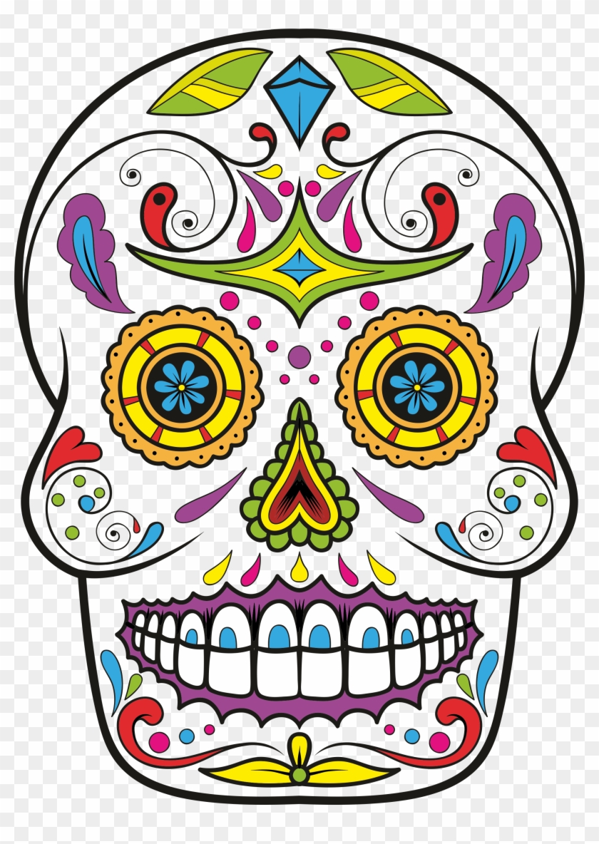 Day Of The Dead Clipart At Getdrawings - Imagenes Del Dia De Muertos A Color - Png Download