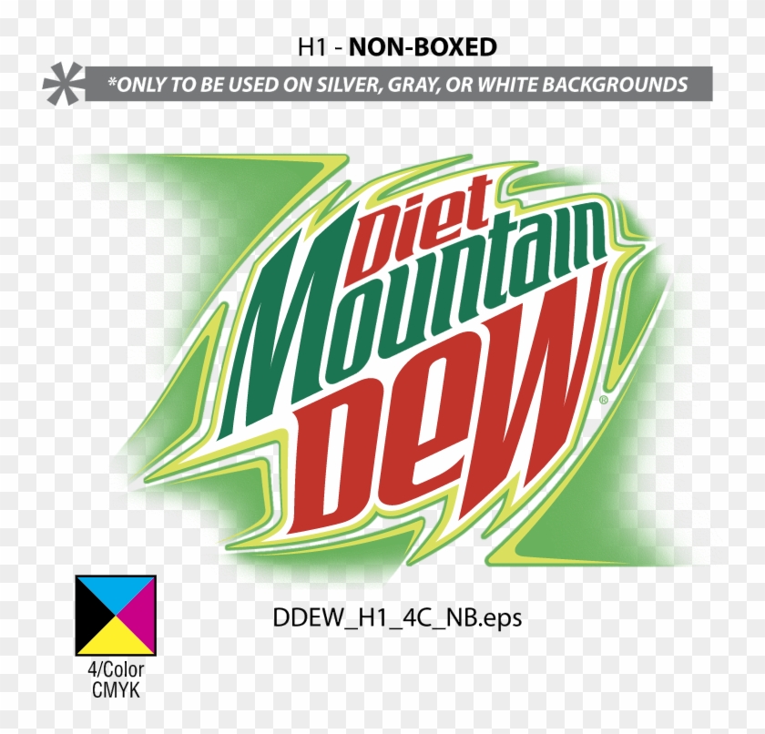 Diet Mountain Dew Vector - Diet Mountain Dew Svg Clipart #905475