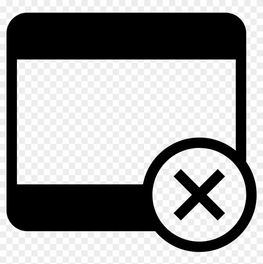 Close Program Filled Icon - Delete Movie Icon Clipart
