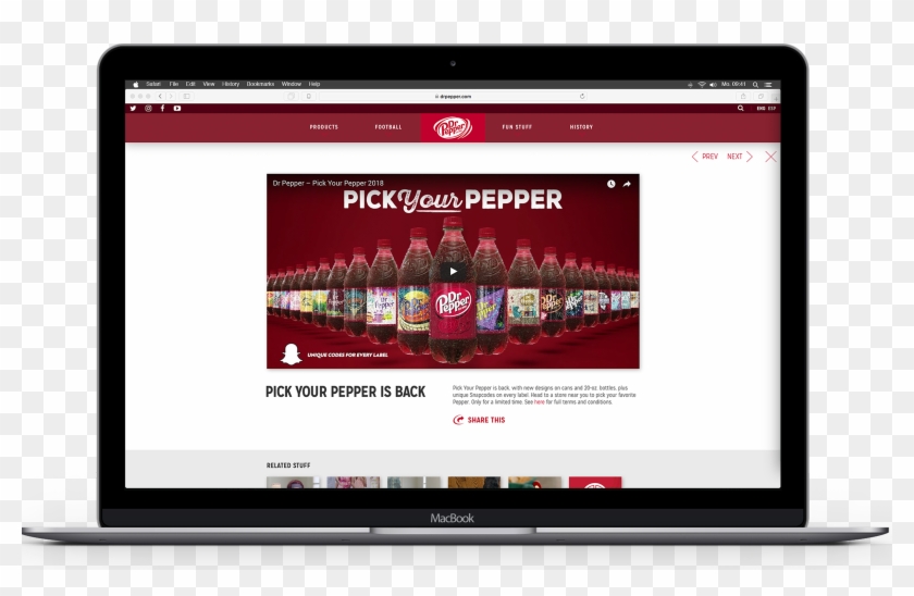 Discover The Fun At Drpepper - Tablet Computer Clipart #906243