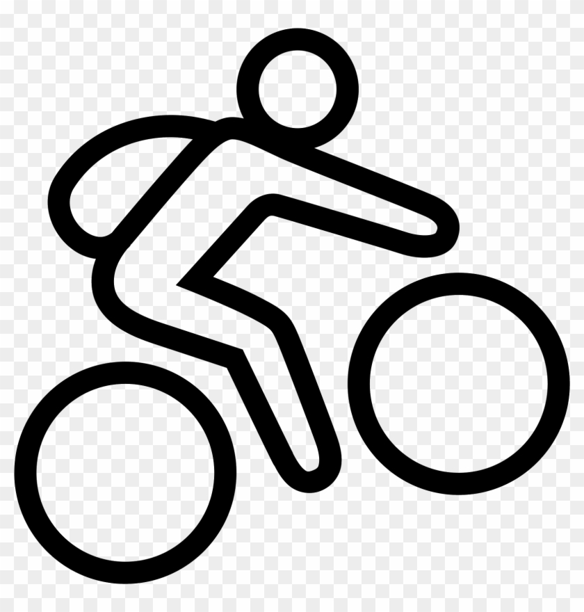 Clip Art Royalty Free Library Biker Vector Downhill - Mountain Biking Icons - Png Download