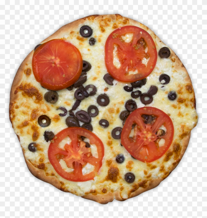 Cheese, Tomato & Olive Pizza - California-style Pizza Clipart