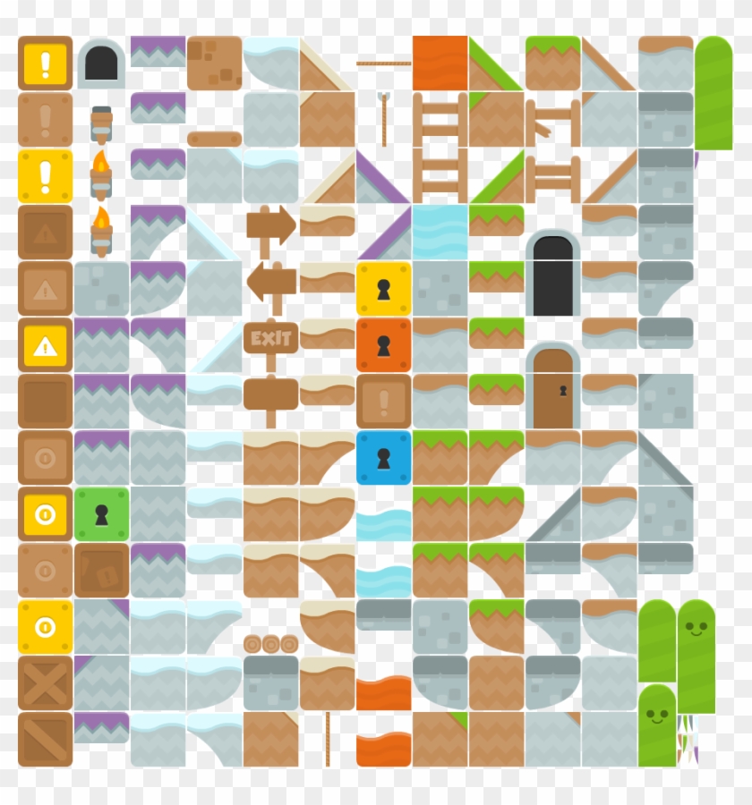 Tiles Spritesheet Tiles Spritesheet Spritesheet - Level Sprite Sheet Clipart
