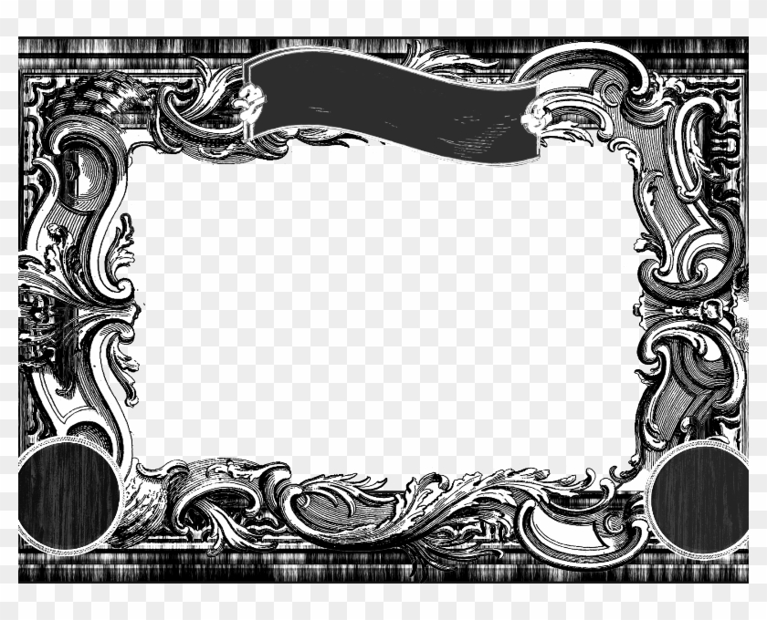 Vintage Postage Stamp Border Template - Picture Frame Clipart