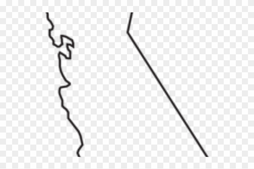 California Clipart Outline - California Map Clip Art - Png Download