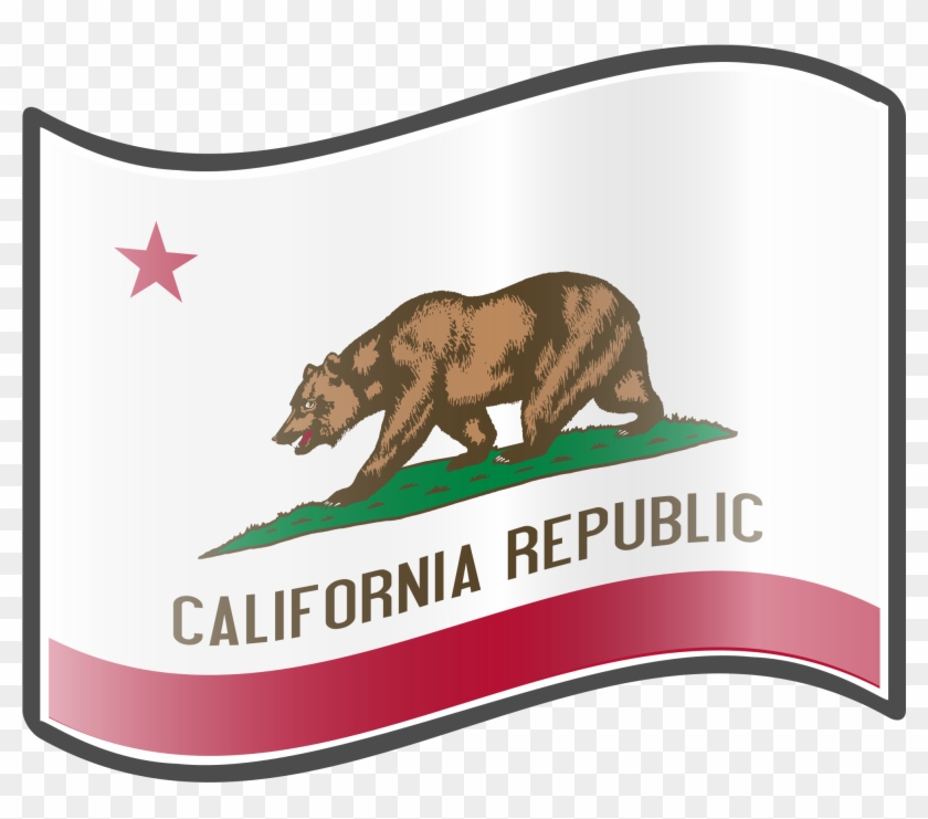 California Coast Scores During Legislative Season - California State Flag Free Clipart