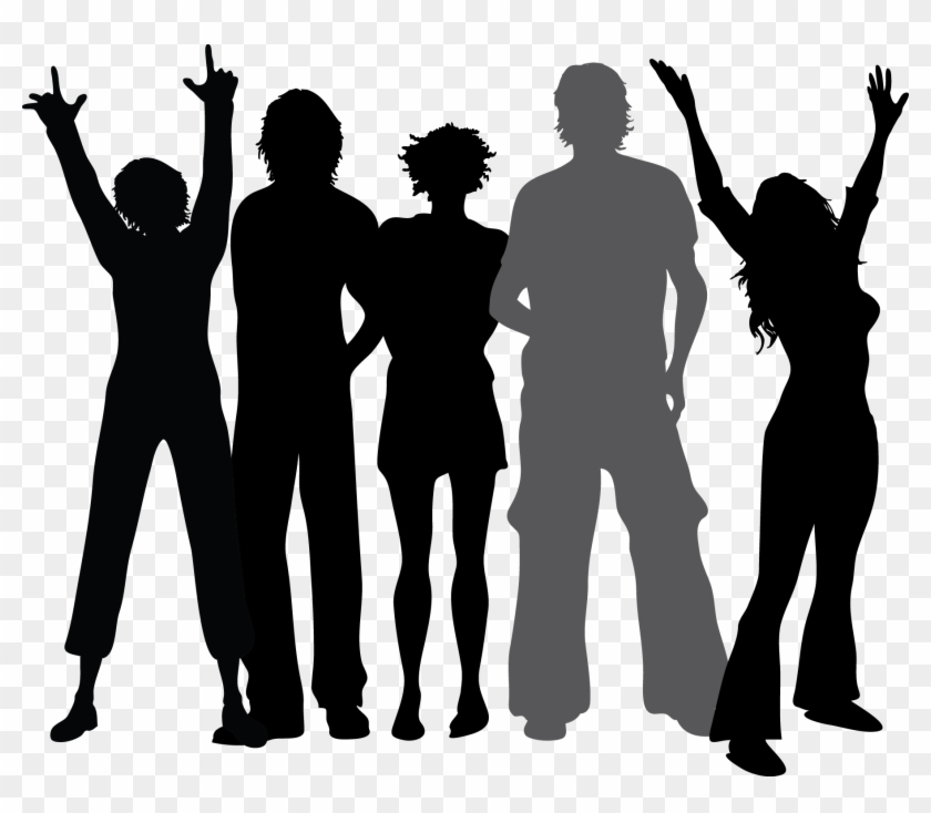 Group Silhouette - Silhouette Clipart