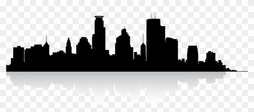 Jpg Transparent Stock Minneapolis Skyline Free Download - Minneapolis City Outline Clipart #908237