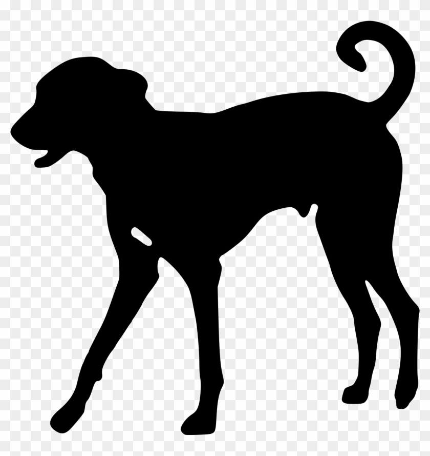 Open - Dog Silhouette Clipart #908278