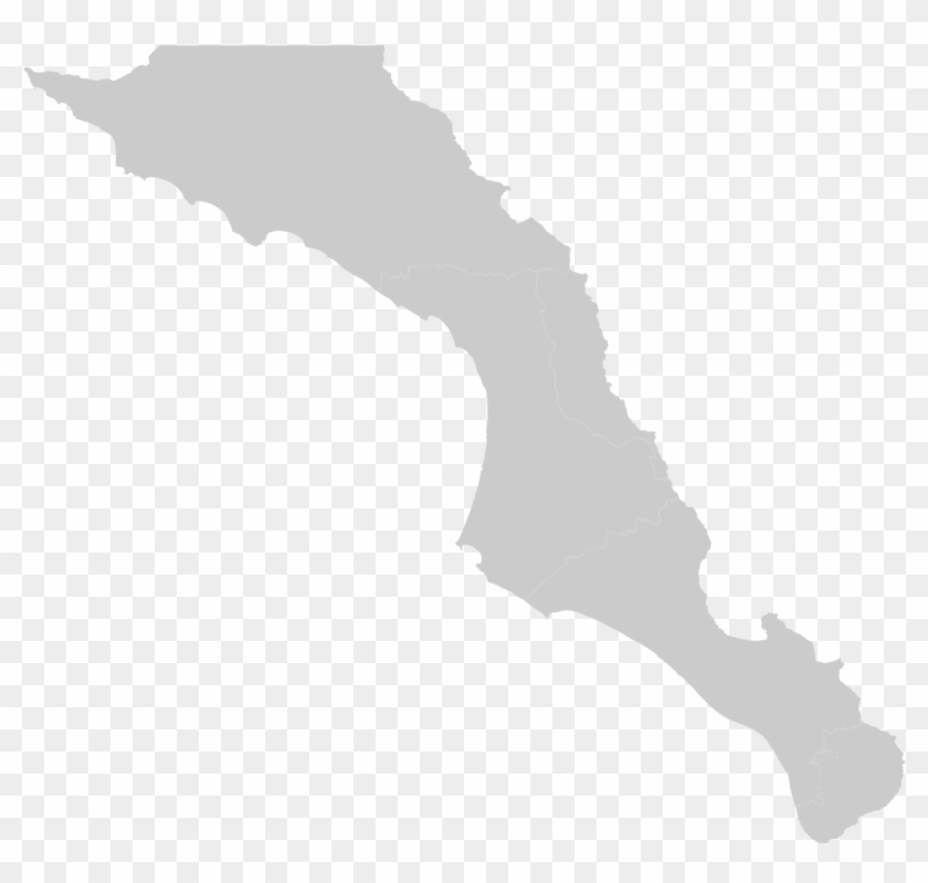 Blank Map Of Baja California Sur - Baja California Sur Mapa Png Clipart #908440