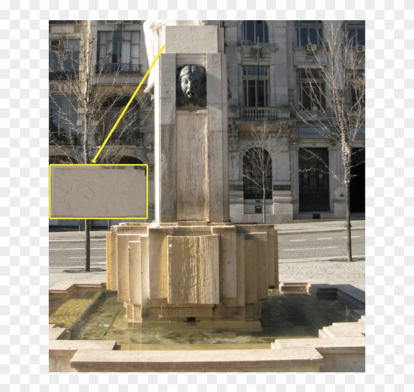 View Of The East Side Of The Pedestal Of The Youth - Stone Wall Clipart