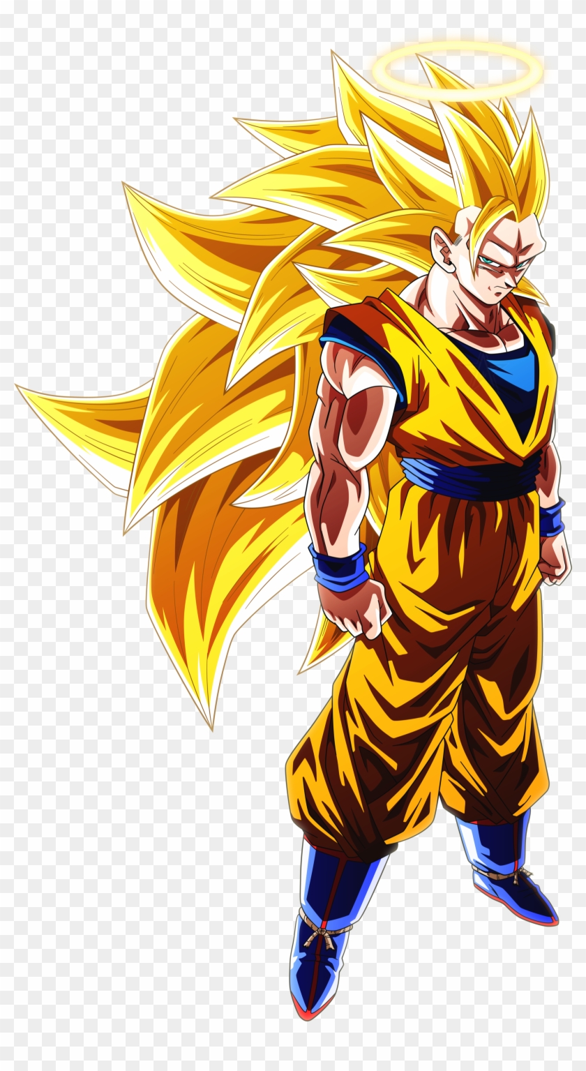 Dragon Ball Super 90 Transparent Background - Ssj 3 Goku Clipart #908930