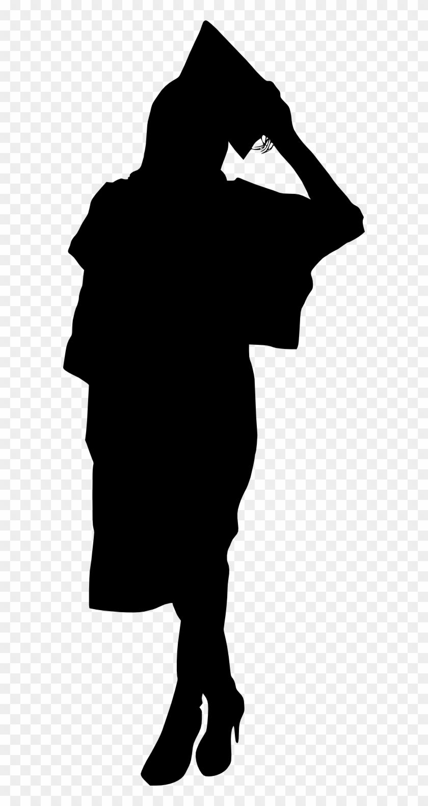 Png File Size - Graduate Silhouette Png Transparent Clipart #908932