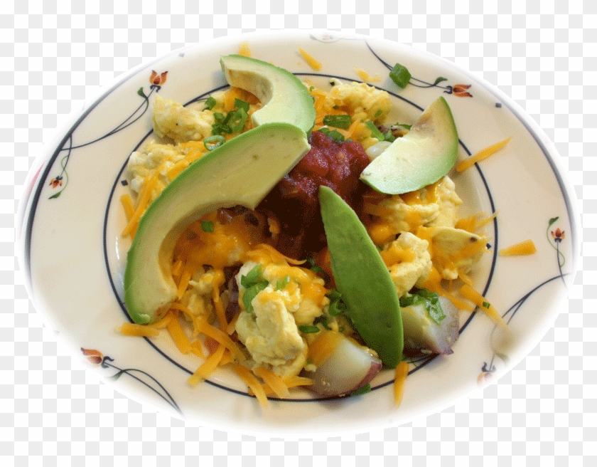 Scrambled Eggs, Avocado, And Salsa Recipe 5-10 Minutes - Spinach Salad Clipart #908972