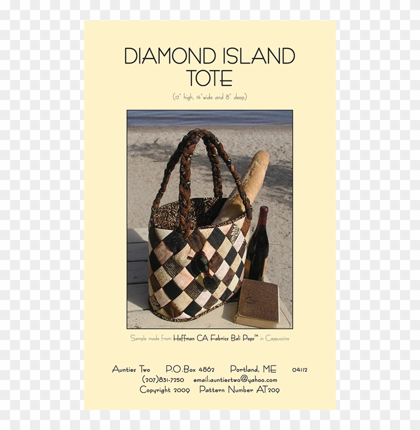 At209 Diamond Island Tote - Tote Bag Clipart #909233