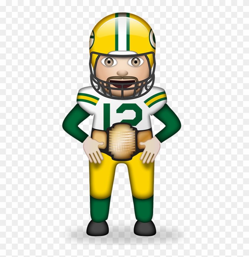 An Nfl Emoji Keyboard Is Now Here, And It's Awesome - Aaron Rodgers Emoji Png Clipart #909370