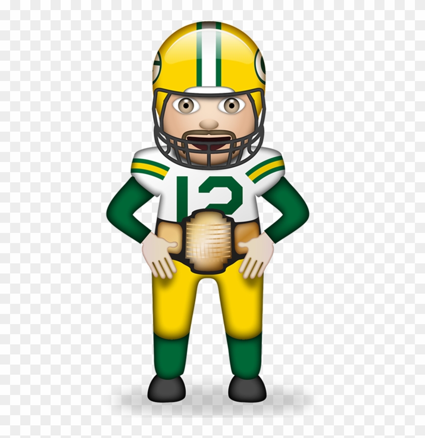 An Nfl Emoji Keyboard Is Now Here, And It's Awesome - Aaron Rodgers Emoji Png Clipart