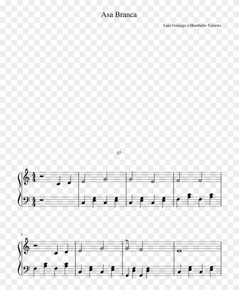 Asa Branca No Acordeon - Sheet Music Clipart #909785