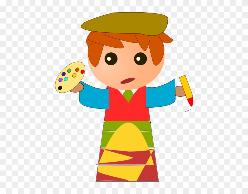 Painter Cartoon Painting Drawing Artist - Painting Clipart