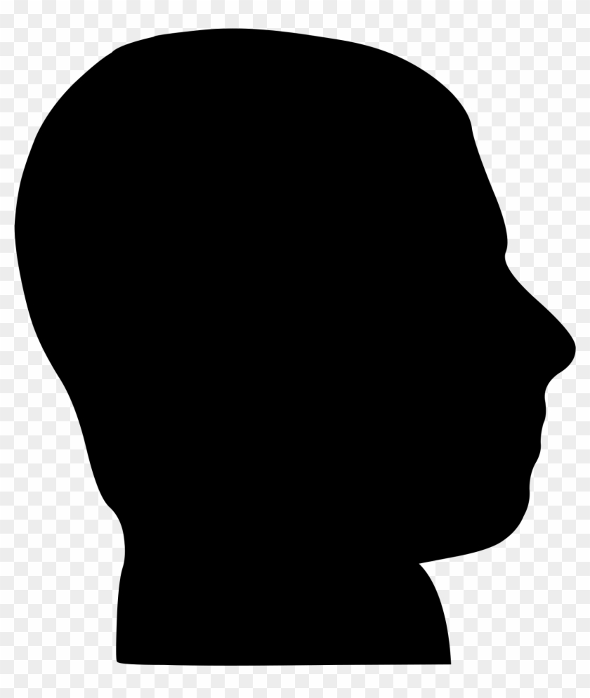 Filemale Head Silhouette - Silueta Cara De Perfil Clipart