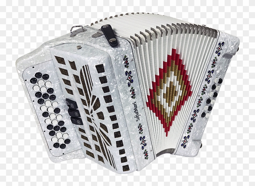 Sm3412 3r In White Pearl - Diatonic Button Accordion Clipart