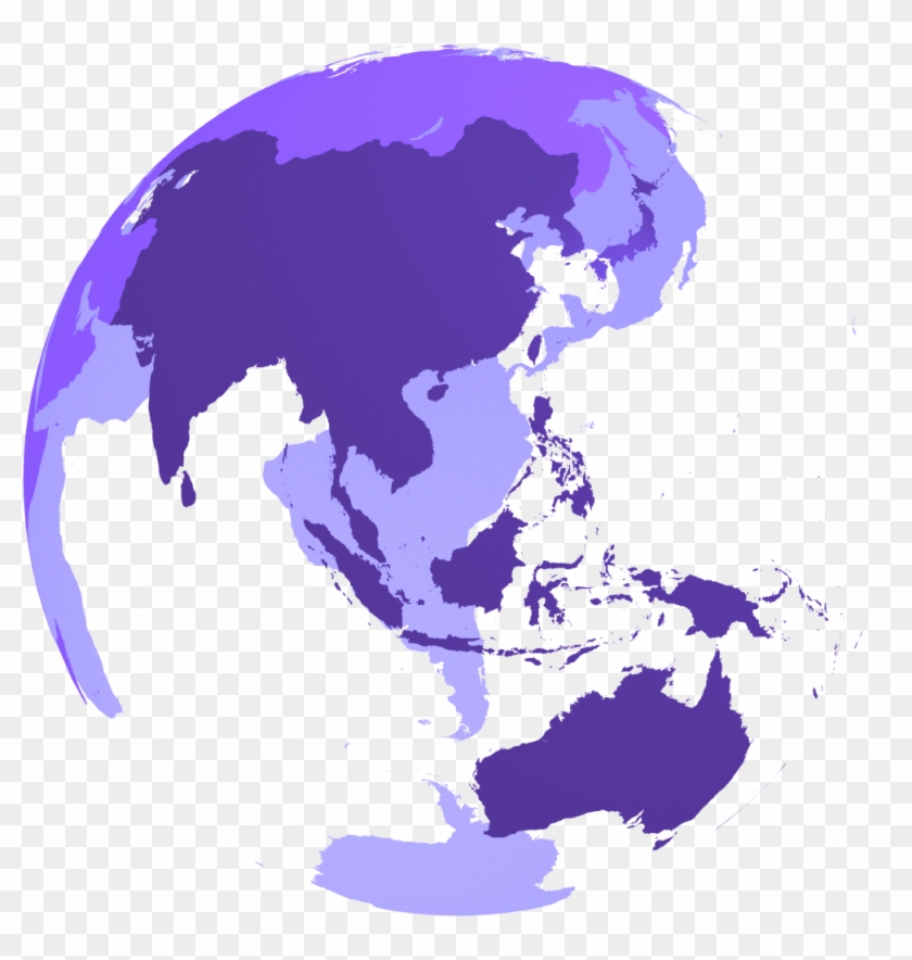 Asia Pacific Map Vector Clipart