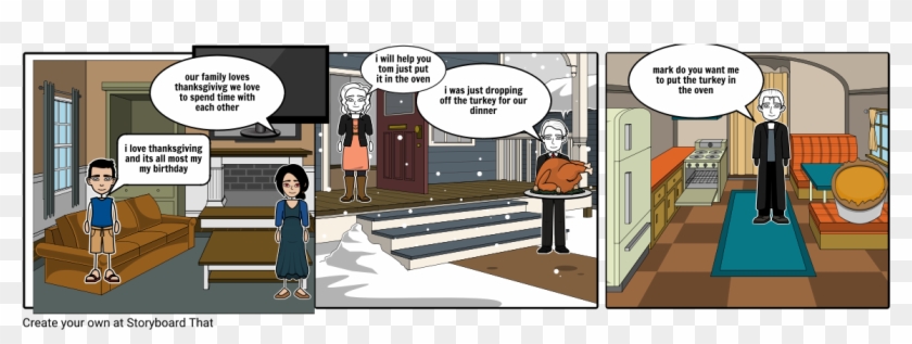 Thanksgiving Dinner - Comics Clipart