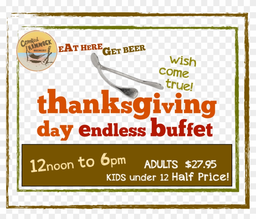 Thanksgiving Dinner At The Crooked Hammock - Poster Clipart #911482