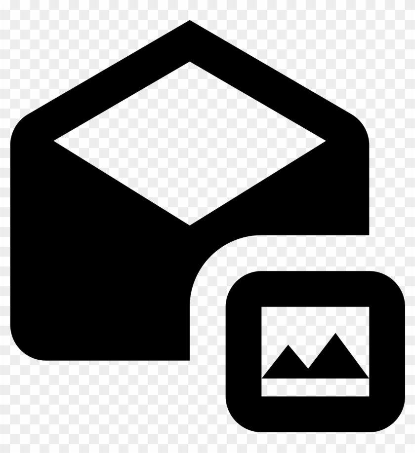 Open Envelope Stamp Icon - Icon Clipart #911975