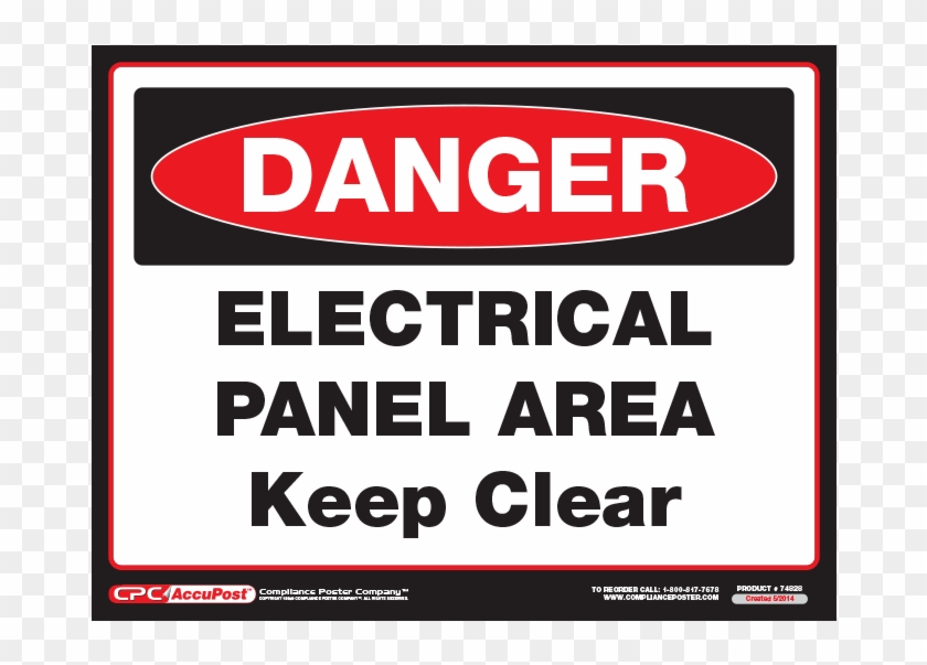 Dangel Electrical Panel Area Sign - Poster Clipart #914101