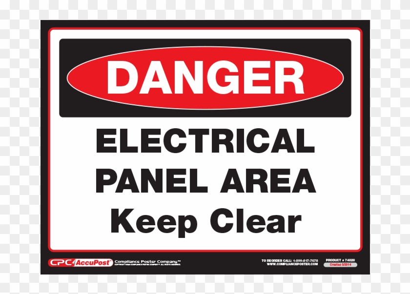 Dangel Electrical Panel Area Sign - Poster Clipart