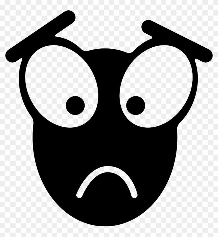 Sad Face With Big Eyes Comments - Emoji De Ojos Grandes Clipart #914158