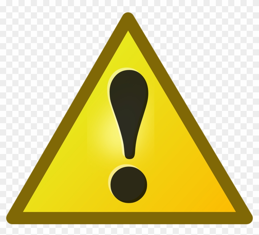 Attention Warning Symbol - Warning Emoji Png Clipart