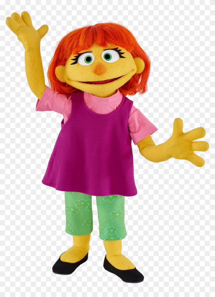 Julia's Arrival To Sesame Street Is Part Of An Ongoing - Irmaos Da Vila Sesamo Clipart