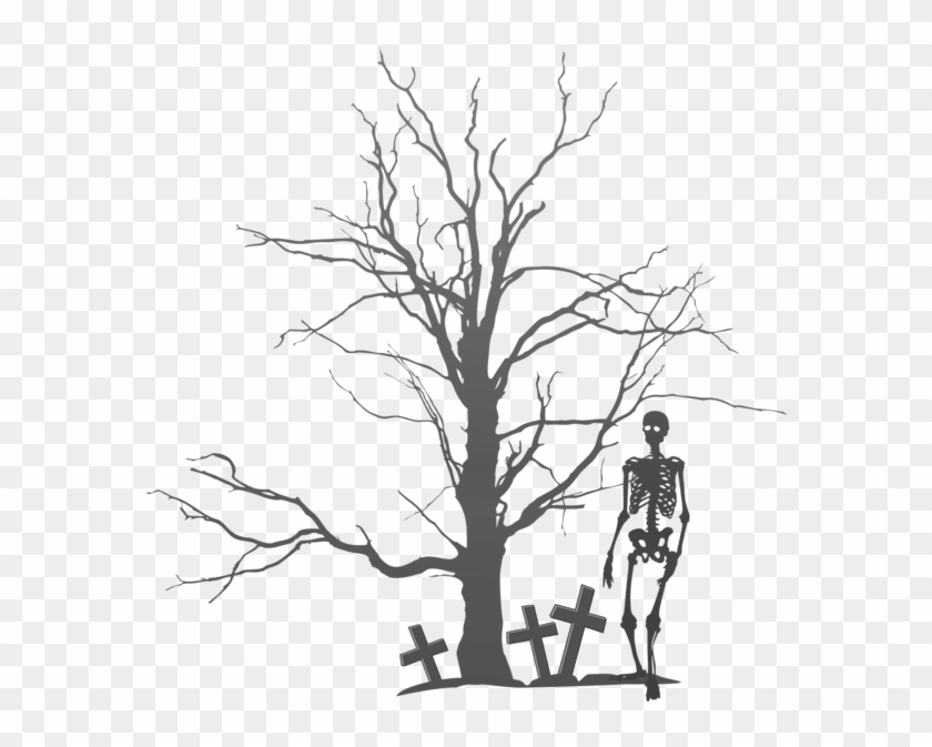 Halloween Tree And Skeleton Png Clipart Image Gallery - Halloween Tree Clipart Png Transparent Png #914865